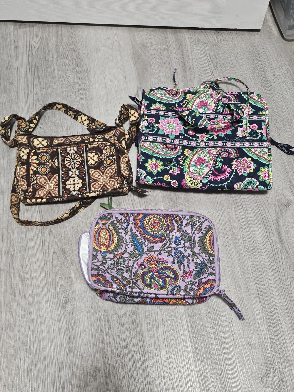 Lot Of 3 Pre-owned Vera Bradley Bags
